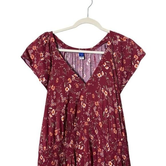 Old Navy Flutter-Sleeve Floral Maxi Dress 3X Cottagecore Prairie Peasant - Picture 3 of 10